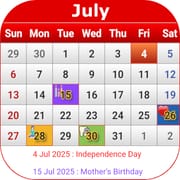 US Calendar 2025